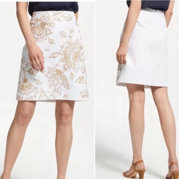 NWT BODEN FUN FLORAL EMBROIDERED WHITE MINI SKIRT - Picture 8 of 8